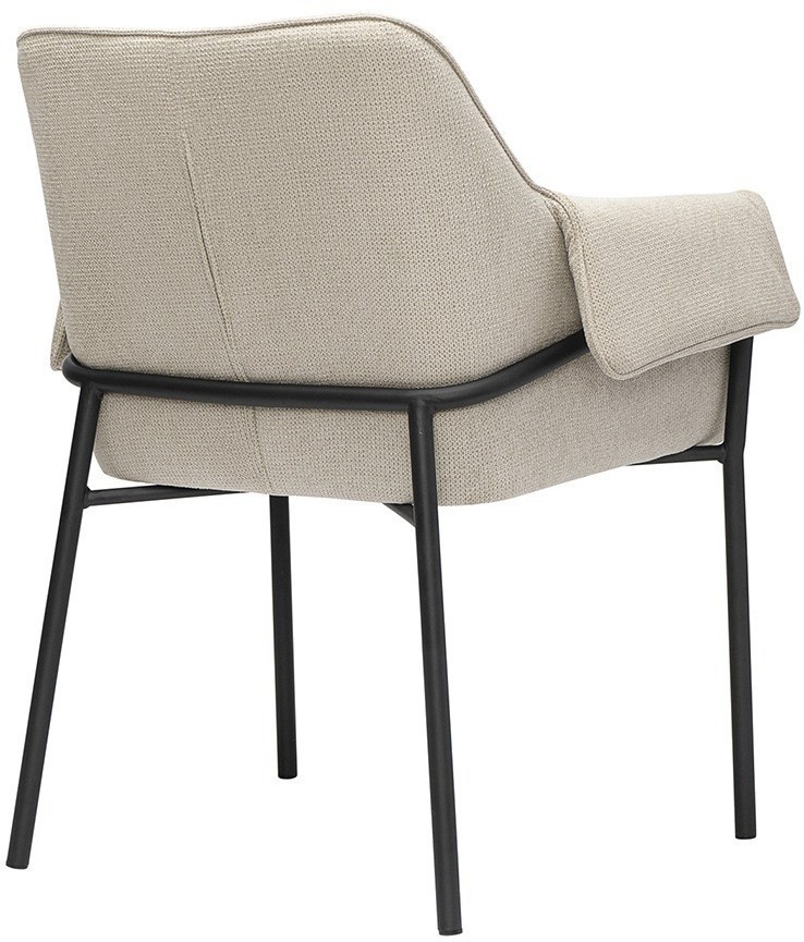 Стул aline, шенилл, серо-бежевый/черный (76937)