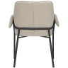 Стул aline, шенилл, серо-бежевый/черный (76937)