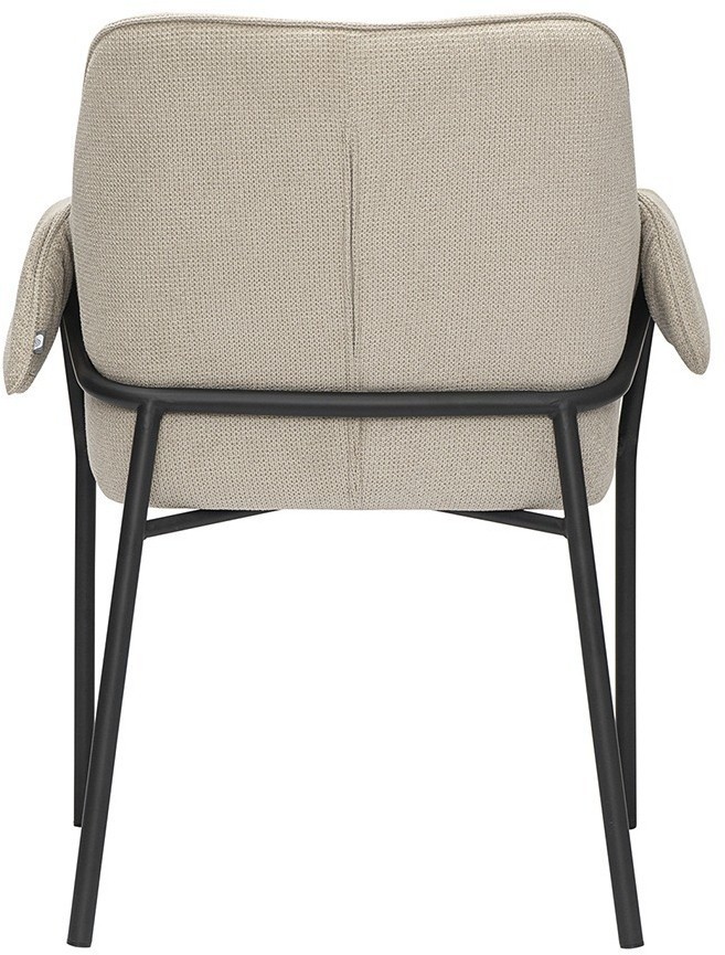 Стул aline, шенилл, серо-бежевый/черный (76937)