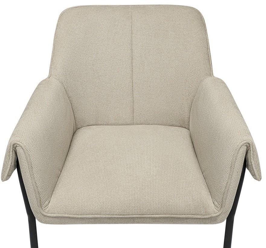 Стул aline, шенилл, серо-бежевый/черный (76937)