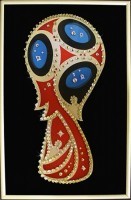 Картина Эмблема ЧМ по футболу 2018 с кристаллами Swarovski (2076)