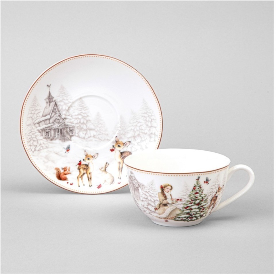 Чайный набор lefard "морозко" на 2 пер. 4 пр. 300 мл  (85-2045)