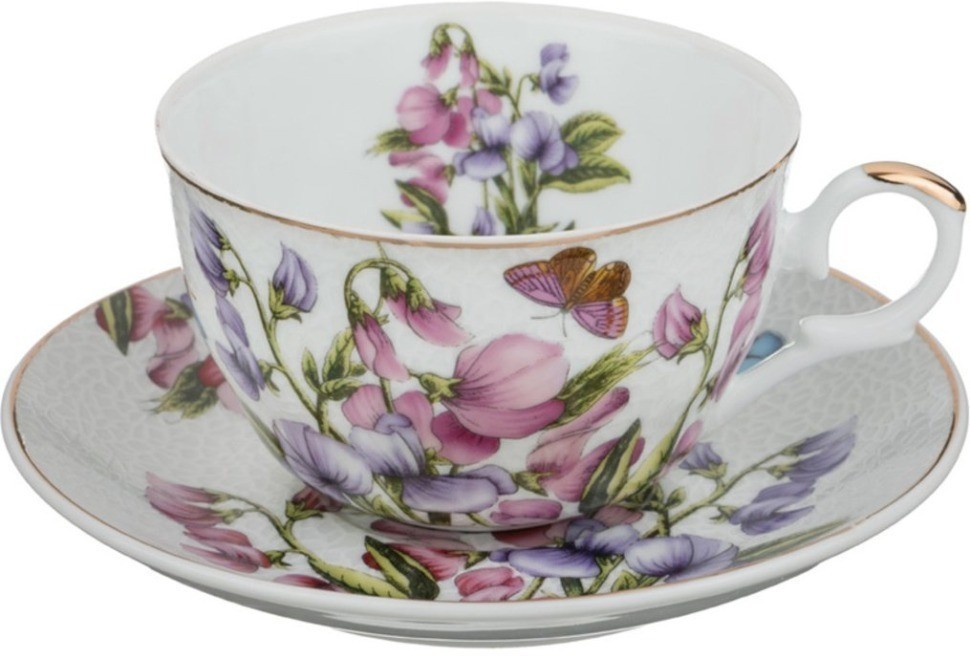 Чайный набор на 6 персон 12 пр. "весна" 250 мл Lefard (69-1647)