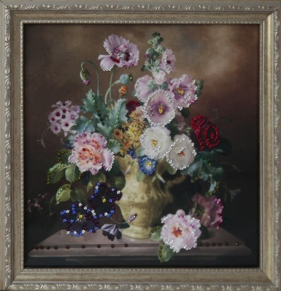 Картина Летний аромат с кристаллами Swarovski (1197)