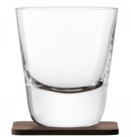 Набор стаканов для виски с деревянными подставками arran whisky, 250 мл, 2 шт. (59314)