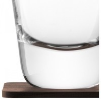 Набор стаканов для виски с деревянными подставками arran whisky, 250 мл, 2 шт. (59314)