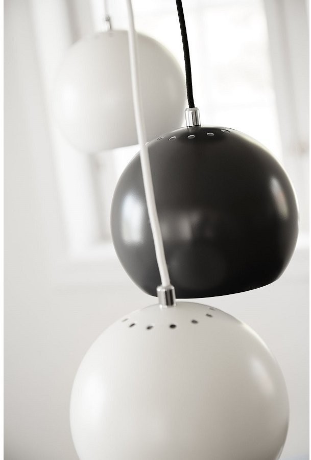 Лампа подвесная ball, 33хD40 см, белая матовая, белый шнур (67935)