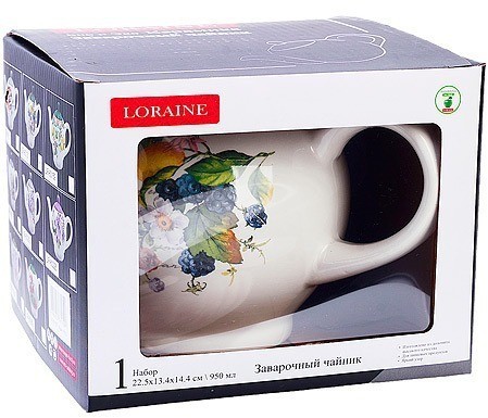 Заварочный чайник 950мл Лесные ягоды с лимонами LORAINE (60137)