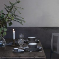 Чаша 1LON071-01116I, 6,6 см, керамика, Grey/white, Costa Nova