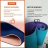 Коврик для йоги и фитнеса спортивный ТПЭ 183x61x0,6 см светло-розовый/синий DASWERK 680032 (95627)