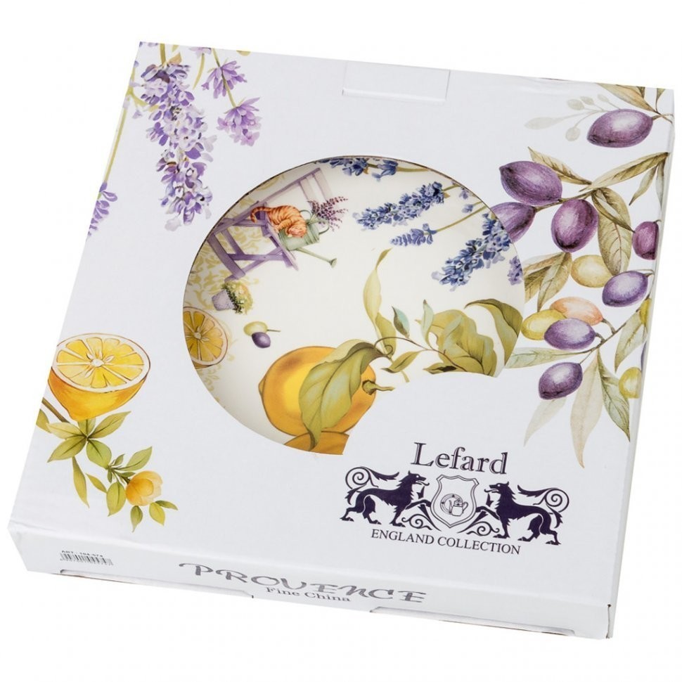 Набор тарелок закусочных lefard "прованс лимоны" 2 шт. 20,5 см (104-574)