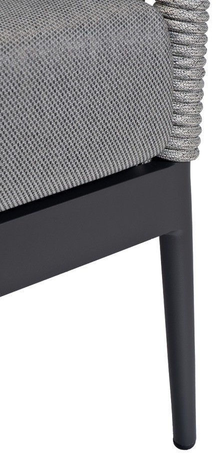 Кресло "Марра" темно-серое 80*80*85,5см, оплетка"сеть" (TT-00013257)