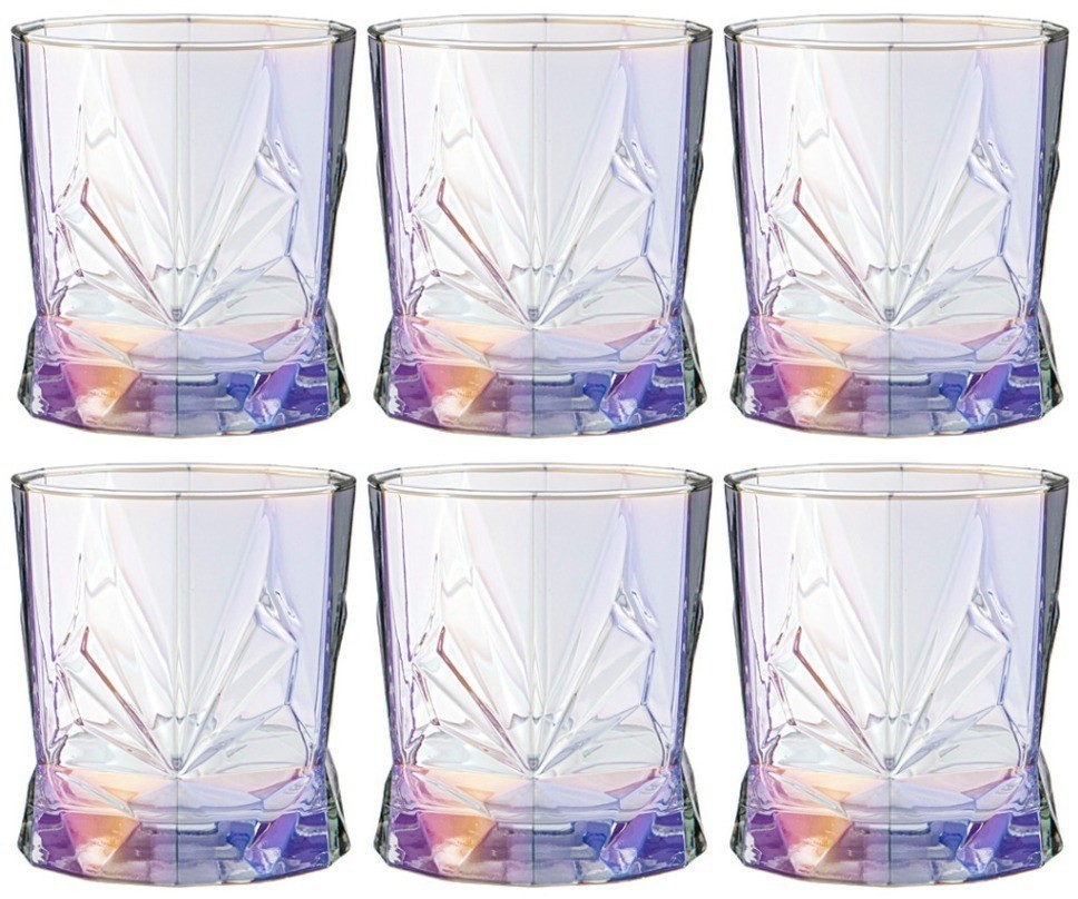 Набор стаканов из 6-ти шт. "roch" лиловая дымка 340 мл 8,5*8,5*9,5см Lefard (194-924)