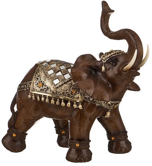 Фигурка "слон" 24,5*11,5 см. высота=24,5 см. серия "махараджи" Lefard (252-574)