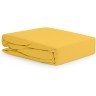Простыня горчичного цвета из органического стираного хлопка из коллекции essential, 180х270 см (69391)