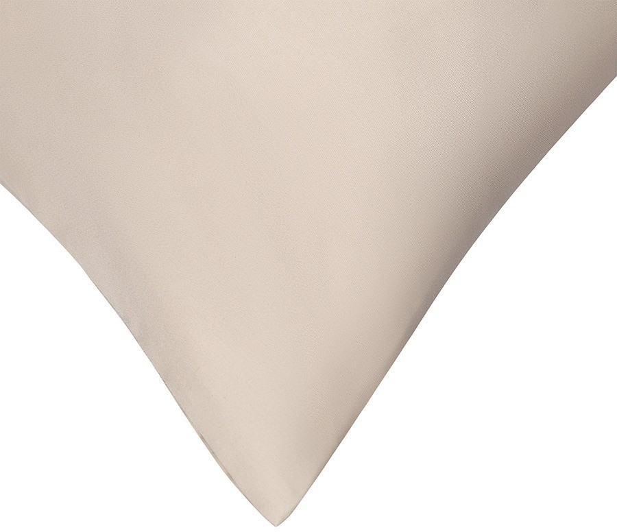 Комплект постельного белья из премиального сатина бежевого цвета из коллекции essential, 150х200 см (77117)