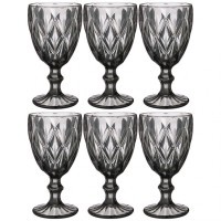 Набор бокалов для вина &quot;ромбо&quot; 6шт. серия &quot;muza color&quot; 320мл. / в=17 см. Lefard (781-121)