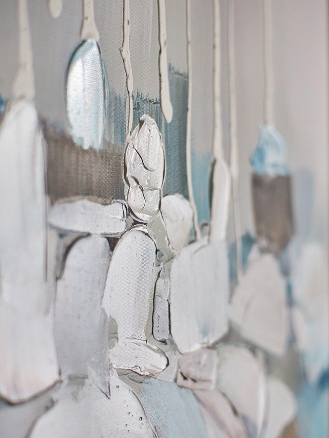 Панно декоративное fleur, 60х60 см, голубое (78818)