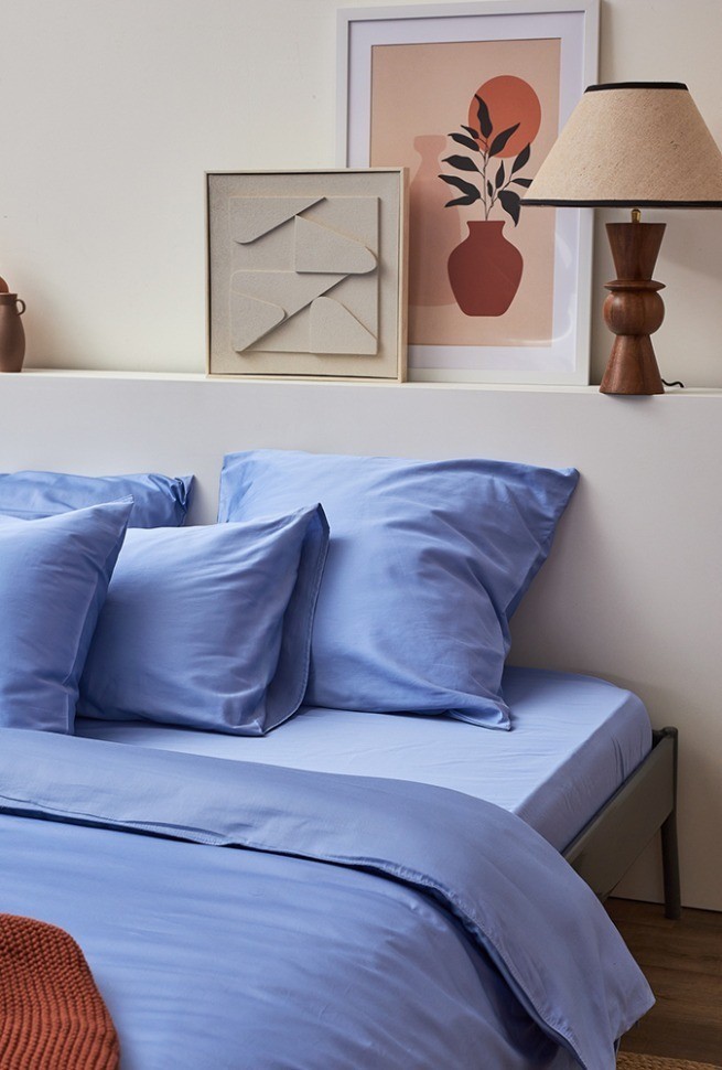 Набор наволочек из премиального сатина сиреневого цвета из коллекции essential, 70х70 см (78471)