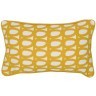Чехол на подушку с принтом twirl горчичного цвета из коллекции cuts&pieces, 30х50 см (72611)