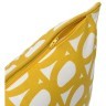 Чехол на подушку с принтом twirl горчичного цвета из коллекции cuts&pieces, 30х50 см (72611)