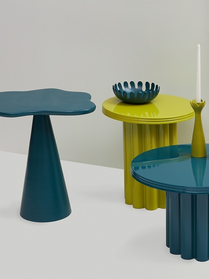 Столик приставной vivlend, D43 см, лайм (78651)