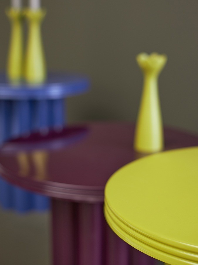 Столик приставной vivlend, D43 см, лайм (78651)