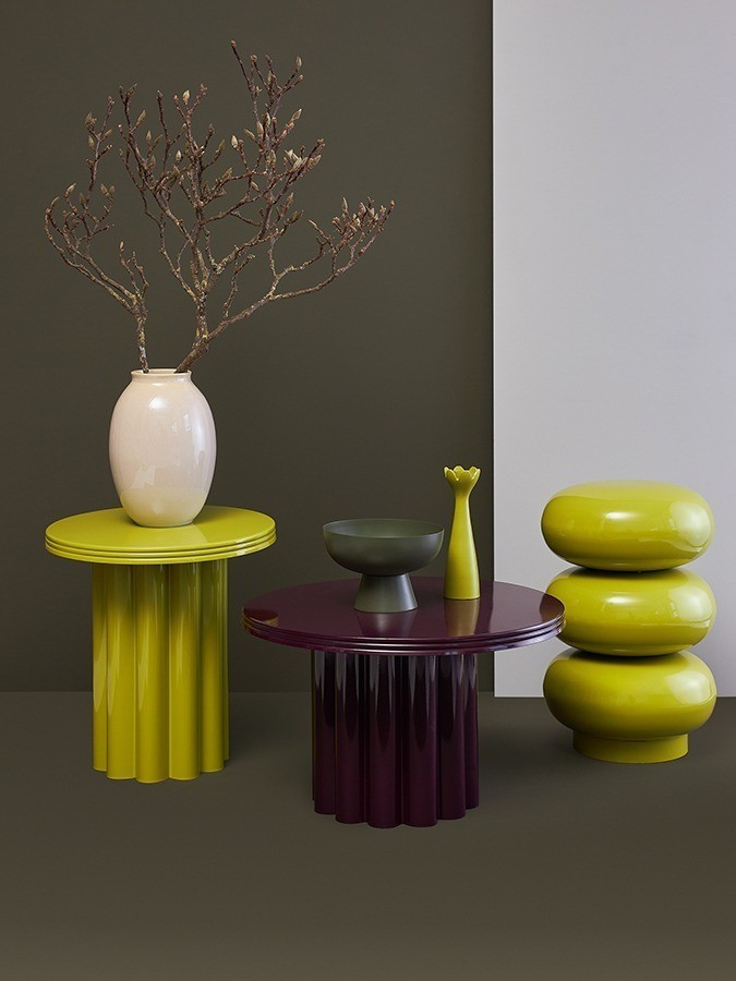 Столик приставной vivlend, D43 см, лайм (78651)