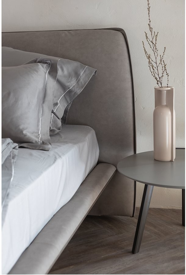 Комплект постельного белья без простыни из египетского хлопка essential, серый, полутороспальный (67326)