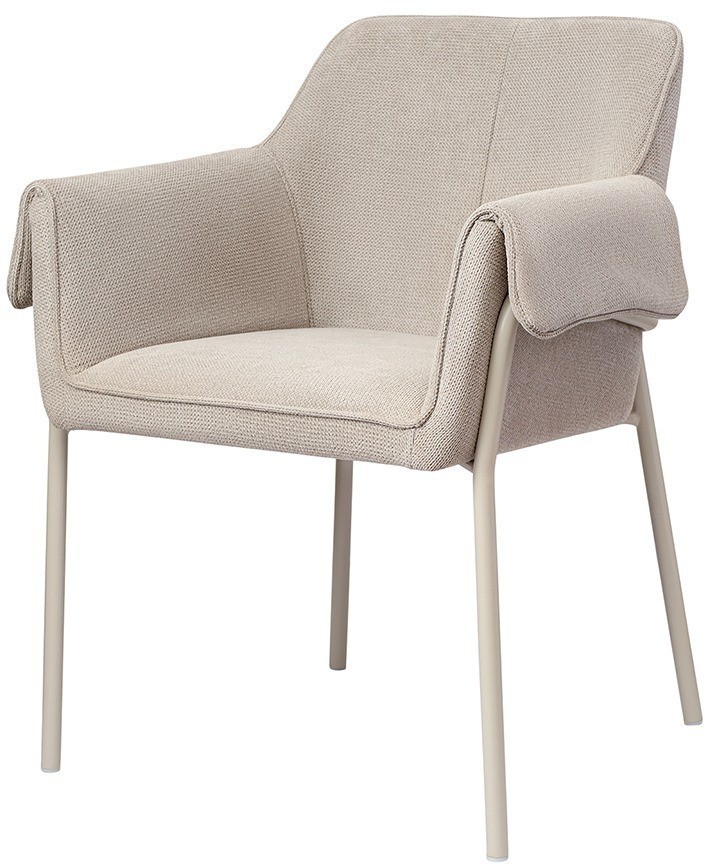 Стул aline, шенилл, серо-бежевый/бежевый (79030)