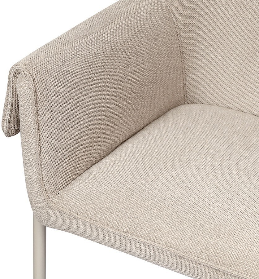 Стул aline, шенилл, серо-бежевый/бежевый (79030)