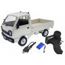 Радиоуправляемый японский белый грузовичок WPL Suzuki Carry ST90 масштаб 1:10 - D-12
