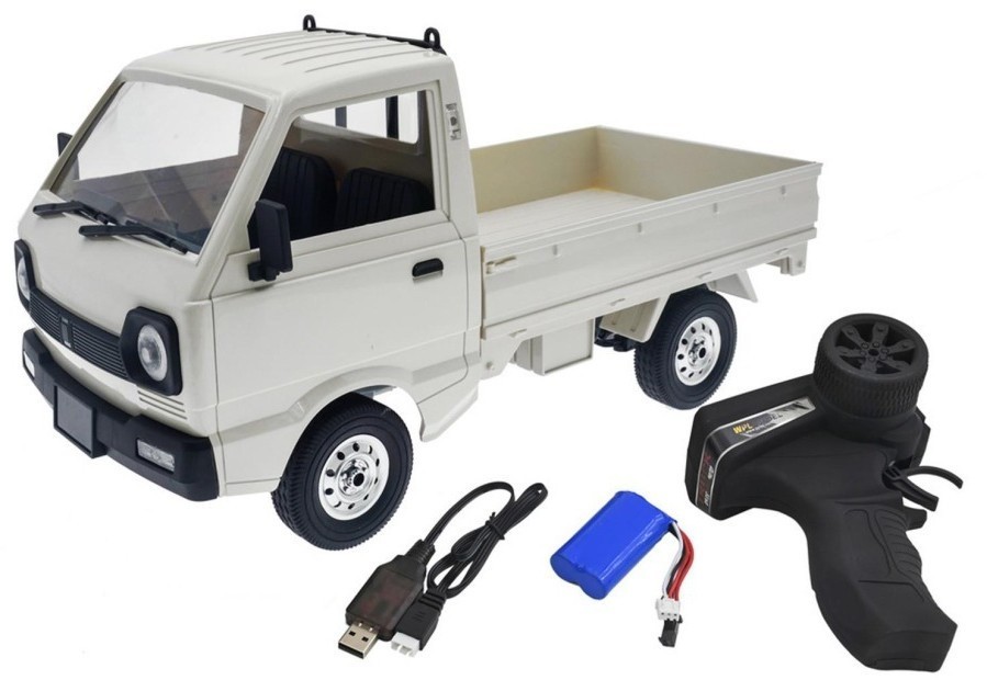 Радиоуправляемый японский белый грузовичок WPL Suzuki Carry ST90 масштаб 1:10 - D-12