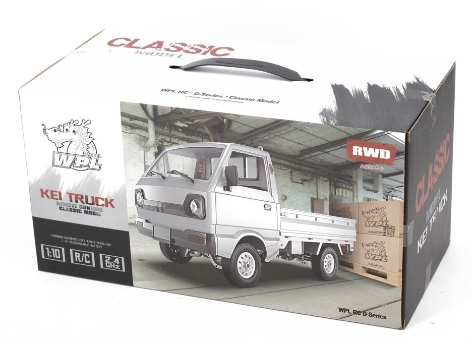 Радиоуправляемый японский белый грузовичок WPL Suzuki Carry ST90 масштаб 1:10 - D-12