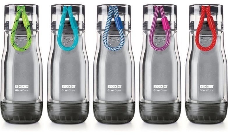 Бутылка zoku active 325 мл голубая (58217)