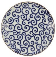 Тарелка 18904, 21,5 см, фарфор, blue, TOKYO DESIGN