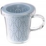 Кружка с ситечком C080-33AIN, стекло,фарфор, Indigo, LOVERAMICS
