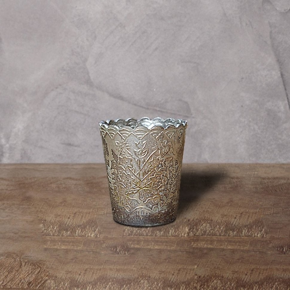 Подсвечник Ksa/5461, 8, стекло, silver burn, ROOMERS FURNITURE