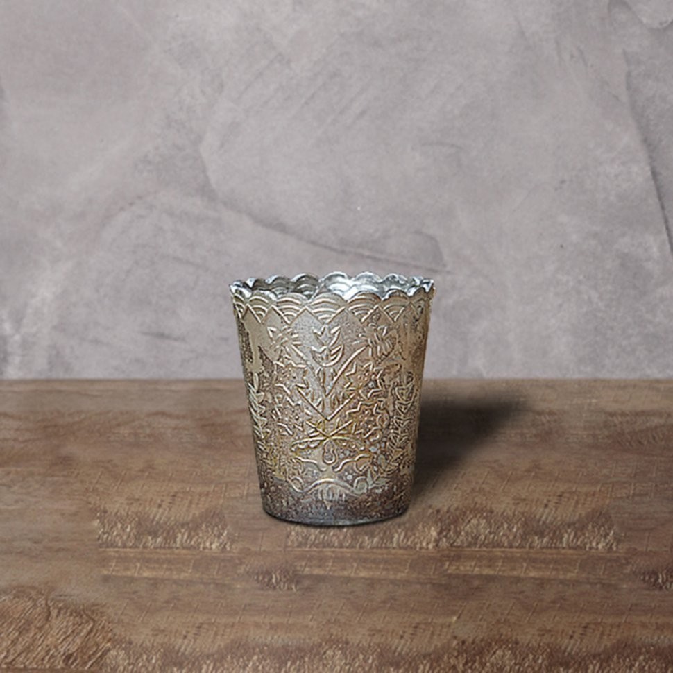 Подсвечник Ksa/5461, 8, стекло, silver burn, ROOMERS FURNITURE