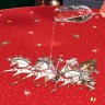Скатерть "с новым годом" 110х140см ,красный, 100% хлопок,твил пропитка Lefard (850-763-20)