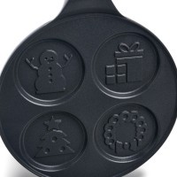 Сковорода agness &quot;зимняя забава&quot; для оладий с антипригар.покрытием диаметр=21.5 см. (932-033)