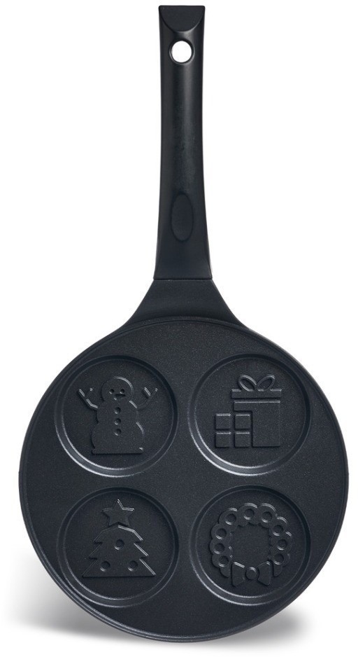 Сковорода agness "зимняя забава" для оладий с антипригар.покрытием диаметр=21.5 см. (932-033)