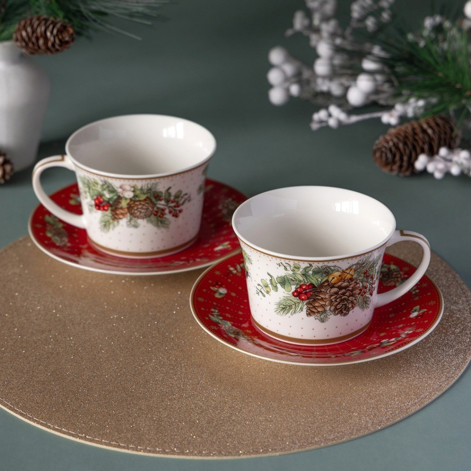 Чайный набор lefard "celebration" на 2 пер. 4 пр. 250 мл (760-817-1)