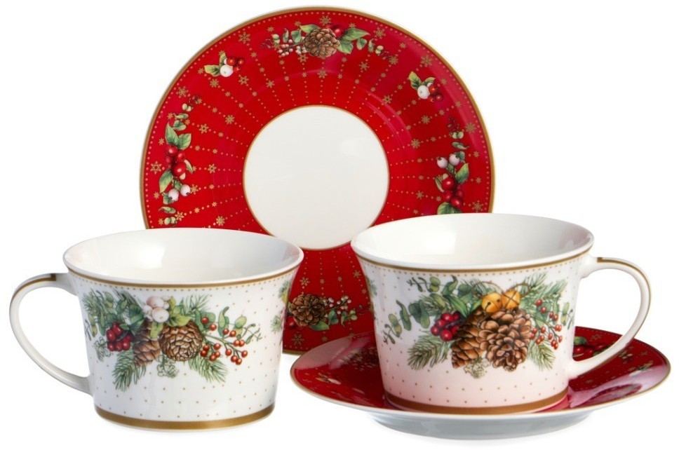 Чайный набор lefard "celebration" на 2 пер. 4 пр. 250 мл (760-817-1)