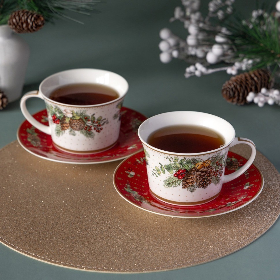 Чайный набор lefard "celebration" на 2 пер. 4 пр. 250 мл (760-817-1)