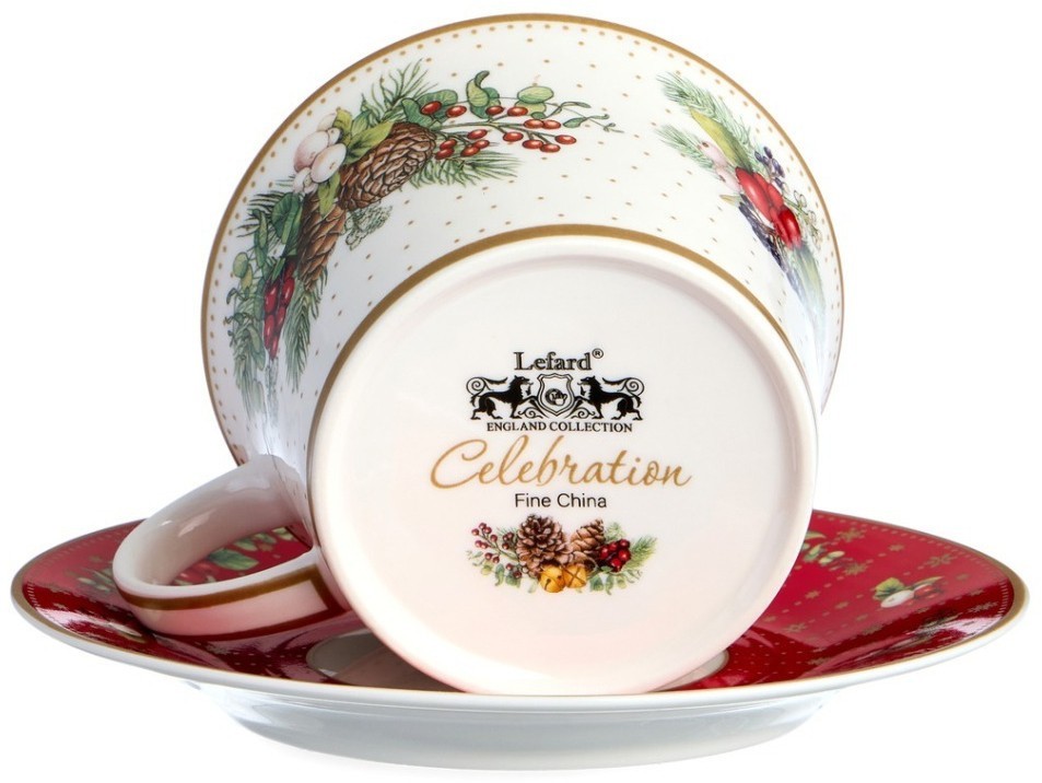 Чайный набор lefard "celebration" на 2 пер. 4 пр. 250 мл (760-817-1)
