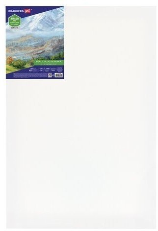 Холст на подрамнике Brauberg Art Classic 40х60 см хлопок/лен среднее зерно 191658 (86513)
