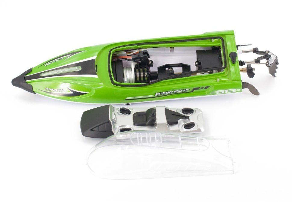 Радиоуправляемый катер RARIDS (36 см, 25 км/ч) (HJ813-GREEN)