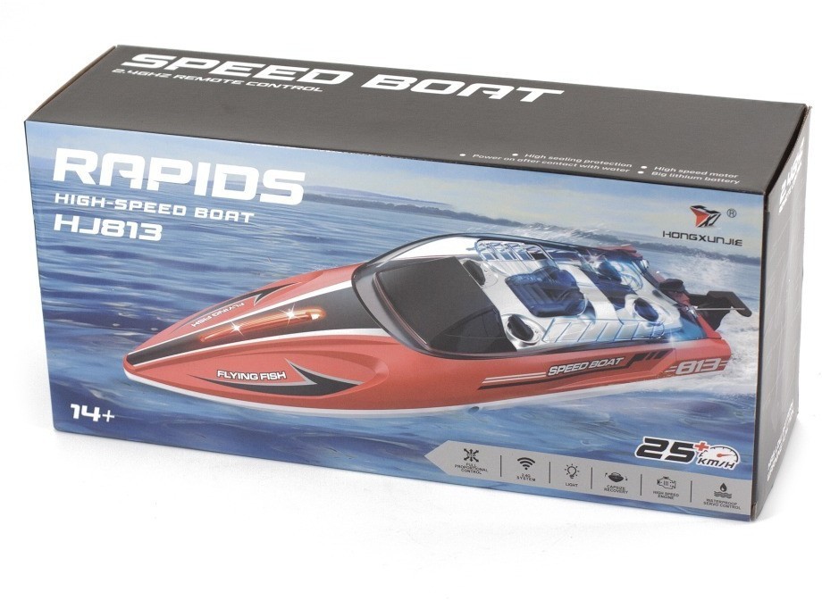 Радиоуправляемый катер RARIDS (36 см, 25 км/ч) (HJ813-GREEN)