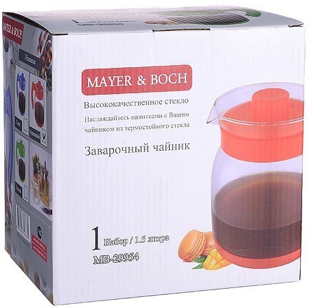Чайник заварочный ора1,5 л стекло Mayer&Boch (29954-1)
